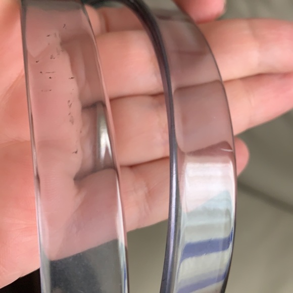 LAMARTHE Paris Black Portofino Tracolla leather Tote Bag Purse lucite handle - Picture 13 of 16